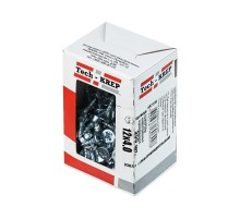 Саморезы универсальные 12х4,0 мм (200 шт) оцинкованные - коробка с окном ( 0,174 кг)  102176  Tech-KREP