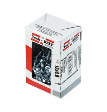 Саморезы универсальные 12х4,0 мм (200 шт) оцинкованные - коробка с окном ( 0,174 кг)  102176  Tech-KREP