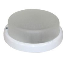 Светильник светодиодный пылевлагозащищенный для ЖКХ ДБО Раунд 240 23-12-001 240х94 12Вт 6000К IP44 опал  1030450281  Элетех