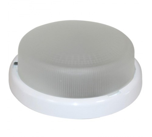 Светильник светодиодный пылевлагозащищенный для ЖКХ ДБО Раунд 240 23-12-001 240х94 12Вт 6000К IP44 опал  1030450281  Элетех