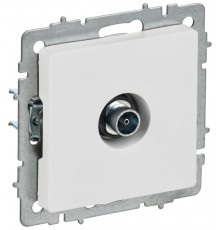 BRITE Розетка TV оконечная РТВ11-0-БрАБ арктический белый   BR-A10-O-K91  IEK