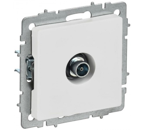 BRITE Розетка TV оконечная РТВ11-0-БрАБ арктический белый   BR-A10-O-K91  IEK