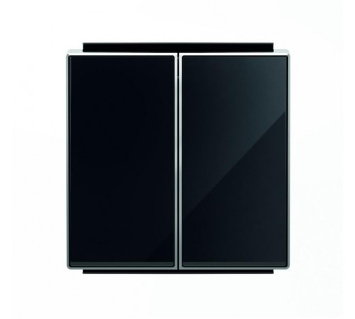 Клавиша для 2-клавишных выключателей/переключателей/кнопок, серия SKY, цвет стекло чёрное2CLA851100A2501 ABB