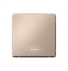 ArtGallery Песочный Выключатель 1-клавишный с подсветкой, 10АХ, механизм, быстрозажим. клем.  GAL001213S  SE