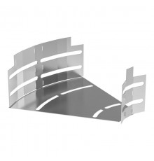 Угол горизонтальный изменяемый 0-45 градусов Стандарт INOX (AISI 304) 200х80  PR16.3591  Промрукав