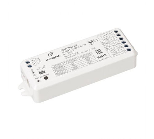 Контроллер SMART-TUYA-MULTI (12-24V, 5x3A, RGB-MIX, 2.4G) (Arlight, IP20 Пластик, 5 лет)  031679  Arlight
