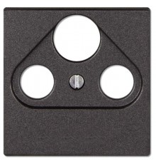 Крышка для телевизионной и спутниковой розетки; термопласт; антрацит  EP561BFPLSATAN  Jung