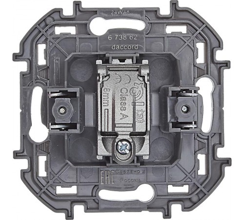 Inspiria Алюминий Розетка телевизионная TV проходная С/У 14 дБ 5-862 мГц без рамки  673862  Legrand