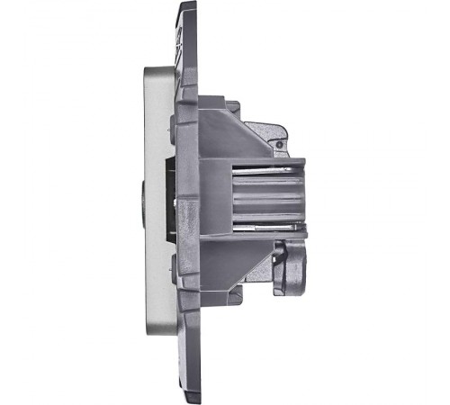 Inspiria Алюминий Розетка телевизионная TV проходная С/У 14 дБ 5-862 мГц без рамки  673862  Legrand