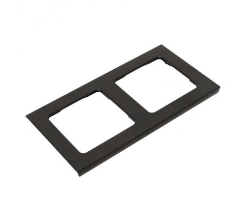 Стокгольм Рамка 2-местная металлическая черная PROxima  EZM-G-303-10  EKF