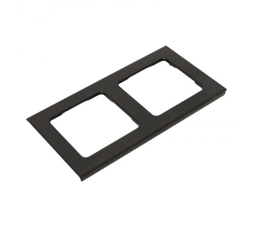 Стокгольм Рамка 2-местная металлическая черная PROxima  EZM-G-303-10  EKF