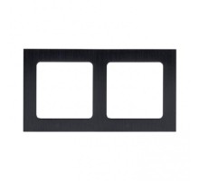 Стокгольм Рамка 2-местная металлическая черная PROxima  EZM-G-303-10  EKF