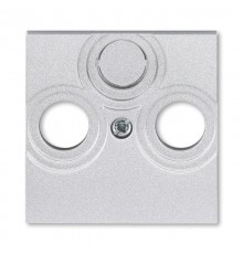 ABB Levit Серебро / дымчатый чёрный Накладка для розеток TV-R / TV-R-SAT Серебро  5011H-A00300 70  2CHH080300A4070  ABB