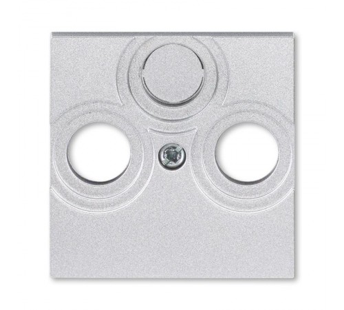 ABB Levit Серебро / дымчатый чёрный Накладка для розеток TV-R / TV-R-SAT Серебро  5011H-A00300 70  2CHH080300A4070  ABB