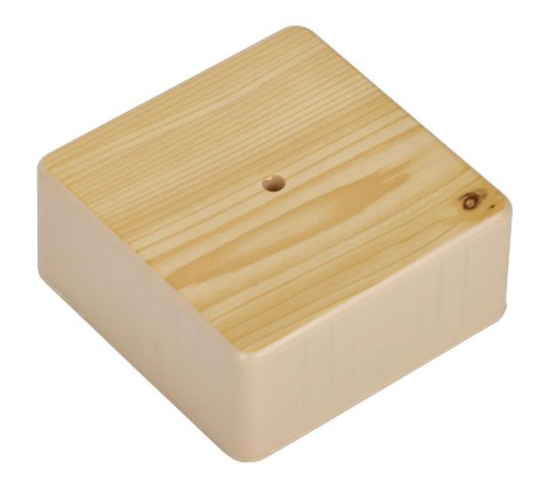 Коробка распределительная КМ41222-04 для о/п 104х104х44 мм сосна (6 клемм 6мм2)  UKO10-100-100-044-K34  IEK