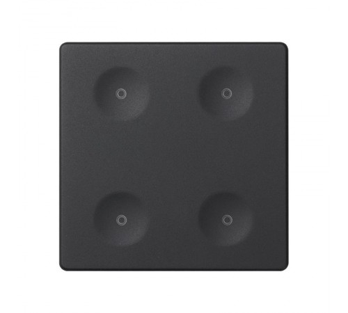 Сенсорный 4-кл выключатель без маркировки, графит  8000641-038  Simon