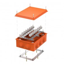 Коробка огнестойкая для о/п 40-0320-fr2.5-28 Е15-Е120 RAL2004 200х150х75 28p, 2,5мм.кв. (5 шт/кор)  40-0320-FR2.5-28  Промрукав