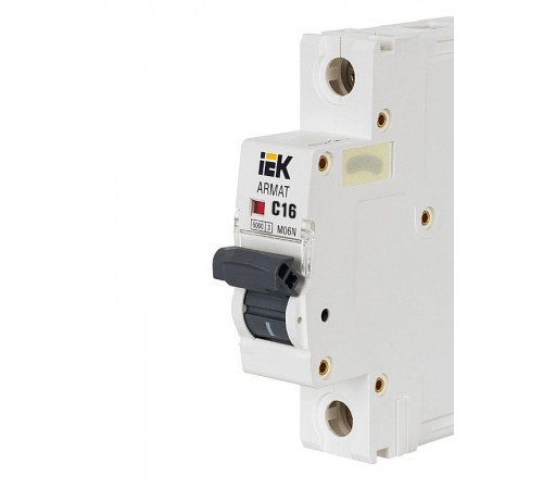 Выключатель автоматический однополюсный M06N 1P C 16А 6кА ARMAT  AR-M06N-1-C016  IEK