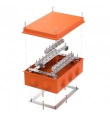Коробка огнестойкая для о/п 40-0330-FR2.5-40 Е15-Е120 RAL2004 260х175х90 (7 шт/кор)  40-0330-FR2.5-40  Промрукав