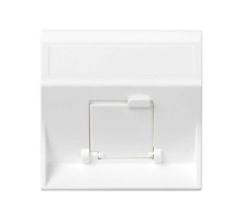 Simon CIMA 500 Адаптер для 1 шт RJ-45 CJ545.., CJ645.., CJ6A45F + MD67, наклон, крышка, 50х50мм, 500CIMA, белый  50000081-030  Simon