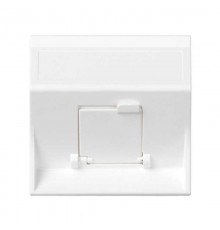 Simon CIMA 500 Адаптер для 1 шт RJ-45 CJ545.., CJ645.., CJ6A45F + MD67, наклон, крышка, 50х50мм, 500CIMA, белый  50000081-030  Simon