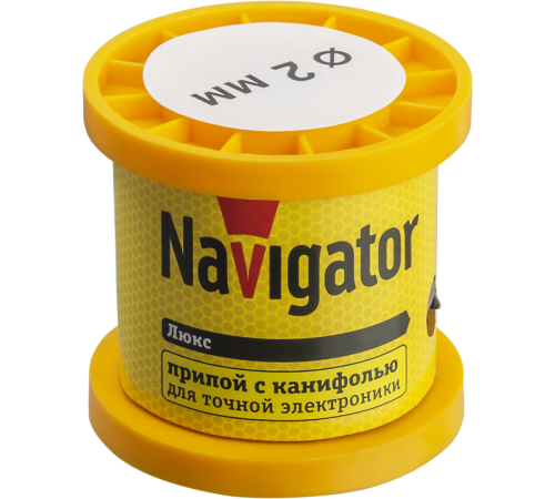 Припой   93 084 NEM-Pos02-61K-2-K100 (ПОС-61, катушка, 2 мм, 100 гр)  93084  Navigator