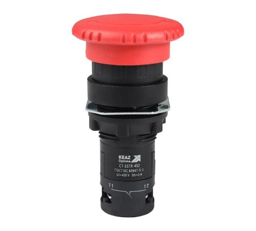 Кнопка аварийного останова OptiSignal Compact D22 C7-ESTR-402 красная 2НЗ XB7ES544P  362131  КЭАЗ