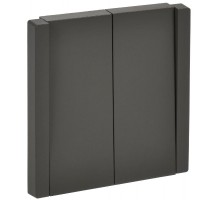 FORTE&PIANO Выключатель 2-клавишный перекрестный 10А FP309 серый  FP-V23-0-10-1-K03  IEK