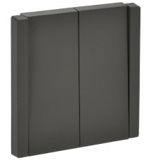 FORTE&PIANO Выключатель 2-клавишный перекрестный 10А FP309 серый  FP-V23-0-10-1-K03  IEK