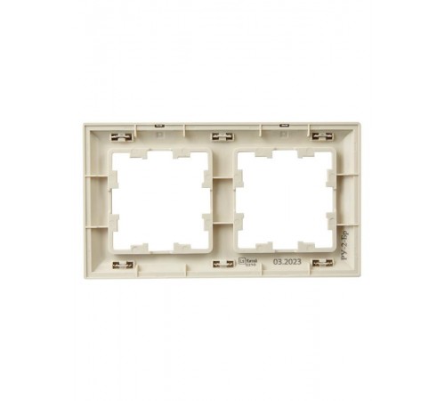 BRITE Рамка 2-ая РУ-2-Бр бежевый/шампань  BR-M22-12-3-K10  IEK