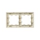 BRITE Рамка 2-ая РУ-2-Бр бежевый/шампань  BR-M22-12-3-K10  IEK
