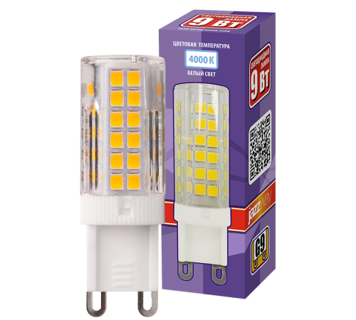 Лампа светодиодная LED 9Вт G9 220В 4000К PLED-G9 капсульная  5001008  Jazzway