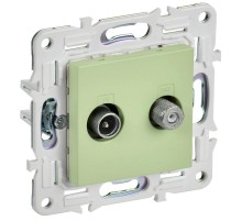 SKANDY Розетка двойная TV+SAT SK-A13M мятный  SK-AF20-O-K06  IEK