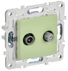 SKANDY Розетка двойная TV+SAT SK-A13M мятный  SK-AF20-O-K06  IEK