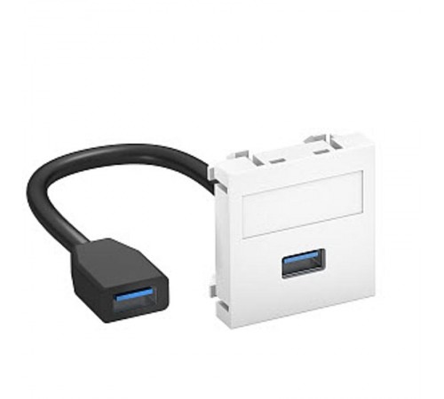 Мультимедийная рамка USB 3.0 A-A Modul45 (белый) (MTG-U3A F RW1)  6104922  OBO Bettermann