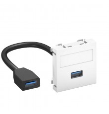 Мультимедийная рамка USB 3.0 A-A Modul45 (белый) (MTG-U3A F RW1)  6104922  OBO Bettermann