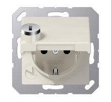 SCHUKO-розетка  с крышкой и замком  AS1520BFKLSL  Jung