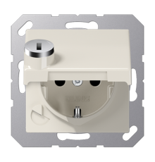 SCHUKO-розетка  с крышкой и замком  AS1520BFKLSL  Jung