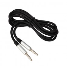 Аудиокабель AUX 3.5 мм шнур плоский 1 м черный  18-4000  REXANT