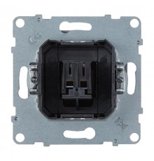 SUNO Аудиорозетка с пружинными зажимами одиночная. Цвет "Алюминий"  721392  Legrand