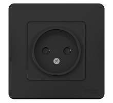 Blanca Антрацит С/У Розетка без заземления со шторками, 16А, 250В  BLNRS000116  SE