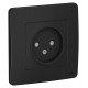 Blanca Антрацит С/У Розетка без заземления со шторками, 16А, 250В  BLNRS000116  SE