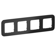 FLITE Artistic Рамка 4-ая РУ-4-А-ФлЧ черный  FI-M42-31-20-K02  IEK