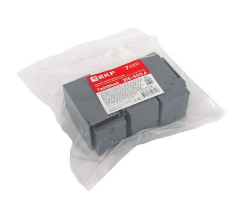 Комплект клеммных крышек (короткие) 6 шт. для рубильников TwinBlock 315-400А EKF  tb-cvrshort-6-315-400  EKF