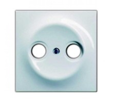 Накладка (центральная плата) для TV-R розетки, серия impuls, цвет белый бархат  1753-0-0168   2CKA001753A0168  ABB