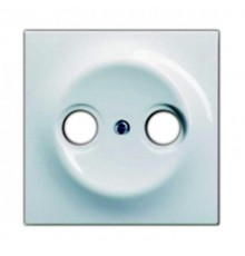 Накладка (центральная плата) для TV-R розетки, серия impuls, цвет белый бархат  1753-0-0168   2CKA001753A0168  ABB