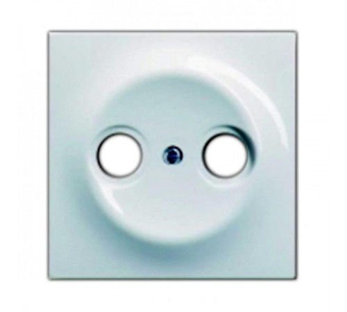 Накладка (центральная плата) для TV-R розетки, серия impuls, цвет белый бархат  1753-0-0168   2CKA001753A0168  ABB