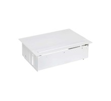 Simon S400 Врезной розеточный блок с крышкой и мет. вводом, 3x2P+E, 1 пустое отверстие, белый, Simon 400  45403000-130  Simon