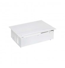 Simon S400 Врезной розеточный блок с крышкой и мет. вводом, 3x2P+E, 1 пустое отверстие, белый, Simon 400  45403000-130  Simon