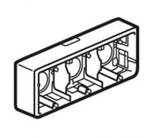 Mosaic Рамка подъемная горизонтальная на 6,8 или 3x2 модулей, глубина 40мм, белая  080286  Legrand